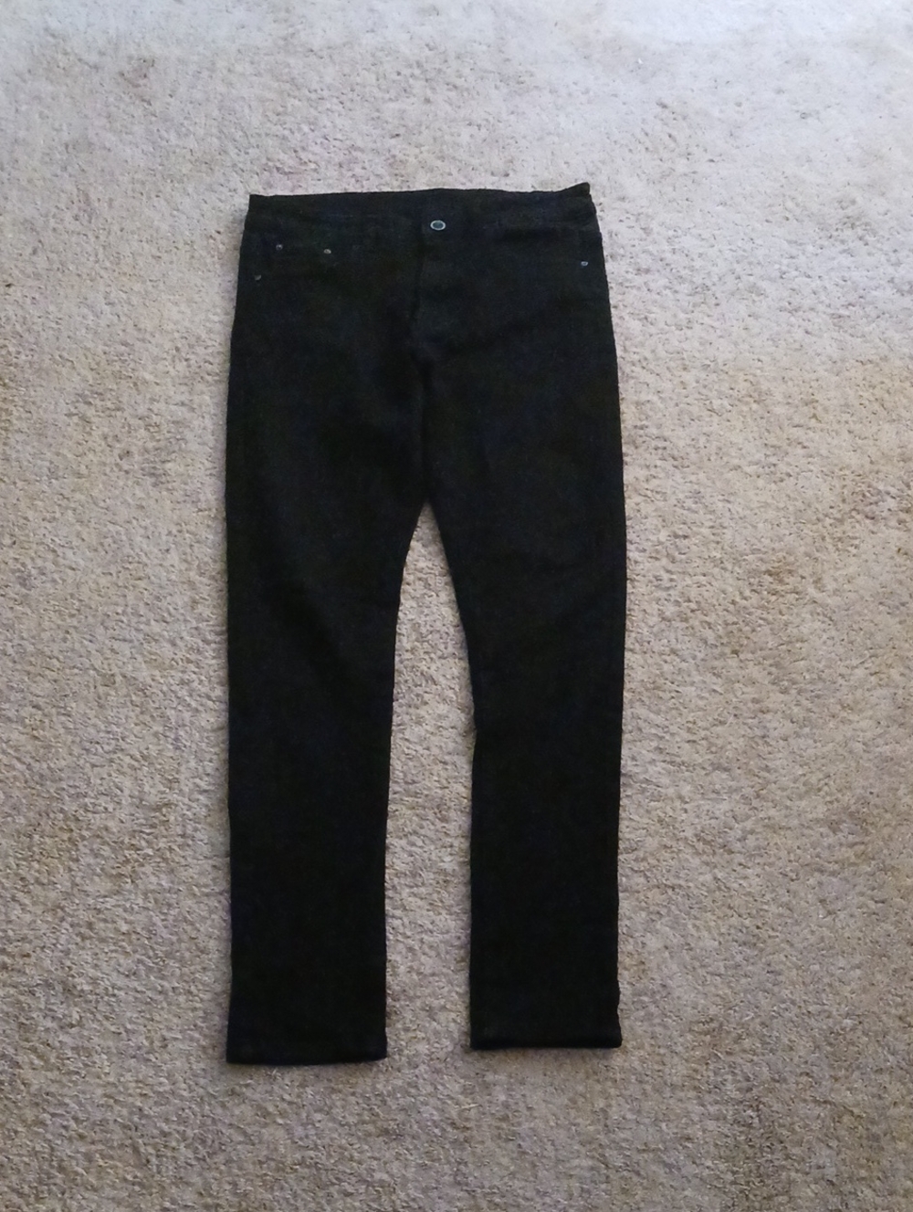 Louis Vuitton Men's Slim Straight Black Jeans